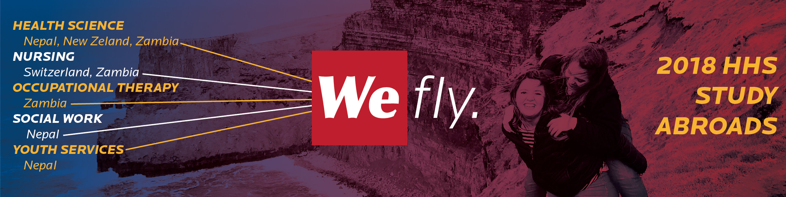 2018 study abroad banner w/programs